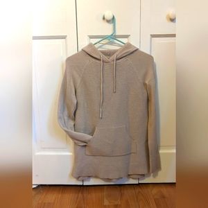 Woman's beige soft hoody